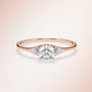 Verlobungsring Rosegold 585 mit Diamanten I FIONA