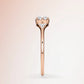Verlobungsring Rosegold 585 mit Diamanten I FIONA