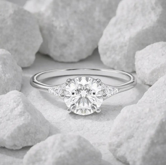 Verlobungsring Platin 950 mit Diamanten I FIONA