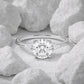 Verlobungsring Weißgold 585 mit Diamanten I FIONA