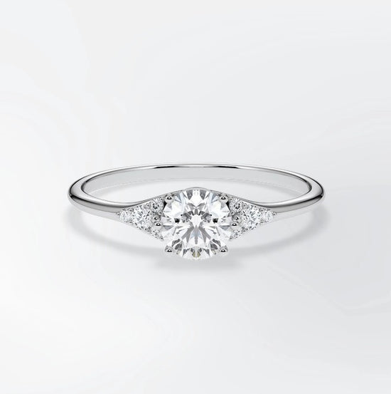 Verlobungsring Platin 950 mit Diamanten I FIONA