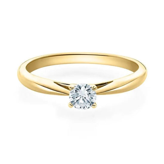Verlobungsring Gelbgold 585 mit Diamant I HABITI