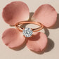 Verlobungsring Roségold 585 mit Diamant I HABITI