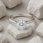 Verlobungsring HABITI Platin mit Diamant ab 0.30ct