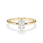 Verlobungsring Gelbgold 585 mit Diamanten I MARQUISE