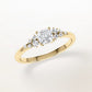 Verlobungsring Gelbgold 585 mit Diamanten I MIRA CUSHION