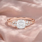 Verlobungsring Rosegold 585 mit Diamanten I MIRA CUSHION