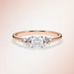 Verlobungsring Rosegold 585 mit Diamanten I MIRA CUSHION