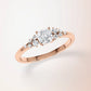 Verlobungsring Rosegold 585 mit Diamanten I MIRA CUSHION