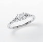 Verlobungsring Weißgold 585 mit Diamanten I MIRA CUSHION