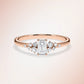 Verlobungsring Rosegold 585 mit Diamanten I MIRA EMERALD