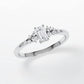 Verlobungsring Platin 950 mit Diamanten I MIRA EMERALD