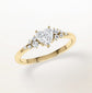 Verlobungsring Gelbgold 585 mit Diamanten I MIRA HERZ
