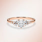Verlobungsring Rosegold 585 mit Diamanten I MIRA HERZ