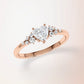 Verlobungsring Rosegold 585 mit Diamanten I MIRA HERZ