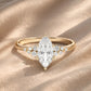 Verlobungsring Gelbgold 585 mit Diamanten I MIRA MARQUISE