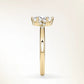 Verlobungsring Gelbgold 585 mit Diamanten I MIRA OVAL
