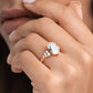 Verlobungsring Rosegold 585 mit Diamanten I MIRA OVAL
