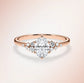 Verlobungsring Rosegold 585 mit Diamanten I MIRA OVAL