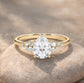 Verlobungsring Gelbgold 585 mit Diamanten I MIRA TROPFEN
