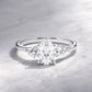 Verlobungsring Weißgold 585 mit Diamanten I MIRA TROPFEN