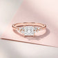 Verlobungsring Rosegold 585 mit Diamanten I MIRA PRINCESS