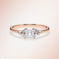 Verlobungsring Rosegold 585 mit Diamanten I MIRA PRINCESS