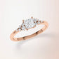 Verlobungsring Rosegold 585 mit Diamanten I MIRA PRINCESS