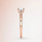 Verlobungsring Rosegold 585 mit Diamanten I MIRA PRINCESS