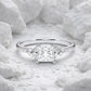Verlobungsring Weißgold 585 mit Diamanten I MIRA PRINCESS
