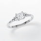 Verlobungsring Weißgold 585 mit Diamanten I MIRA PRINCESS