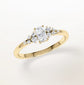 Verlobungsring Gelbgold 585 mit Diamanten I MIRA RADIANT