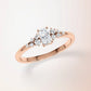 Verlobungsring Rosegold 585 mit Diamanten I MIRA RADIANT