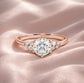 Verlobungsring Rosegold 585 mit Diamanten I MIRA
