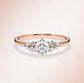 Verlobungsring Rosegold 585 mit Diamanten I MIRA