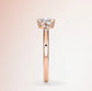 Verlobungsring Rosegold 585 mit Diamanten I MIRA