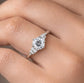 Verlobungsring Weißgold 585 mit Diamanten I MIRA