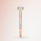 Verlobungsring Rosegold 585 mit Diamant I ROUND PAVE