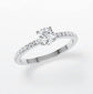 Verlobungsring Platin 950 mit Diamant I ROUND PAVE