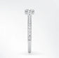 Verlobungsring Platin 950 mit Diamant I ROUND PAVE