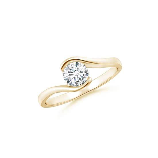 Verlobungsring Gelbgold 585 mit Diamant I SWING
