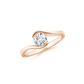 Verlobungsring Rosegold 585 mit Diamant I SWING