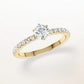 Verlobungsring Gelbgold 585 mit Diamanten I SKY