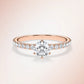 Verlobungsring Roségold 585 mit Diamanten I SKY