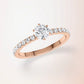 Verlobungsring Roségold 585 mit Diamanten I SKY