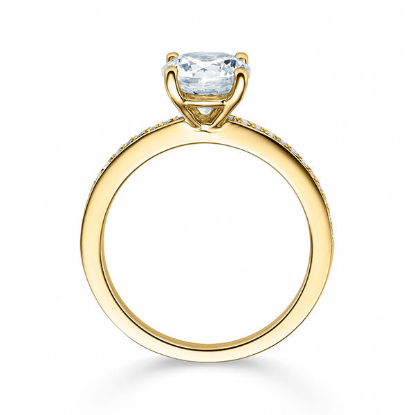 Gelbgold Diamanten Ring 