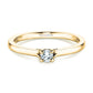 Verlobungsring Gelbgold mit Diamant 0,15ct | HERZLOVE