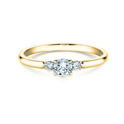 Verlobungsring Gelbgold mit Diamanten zus. 0.30ct | GLORY PETITE