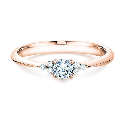 Verlobungsring Rosegold mit Diamanten zus. 0.31ct | GLORY