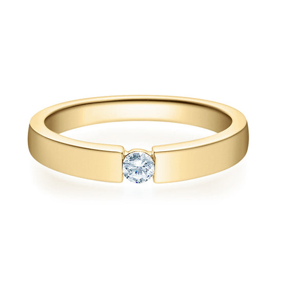 Verlobungsring Gelbgold mit Diamant ab 0.10ct | LEILA